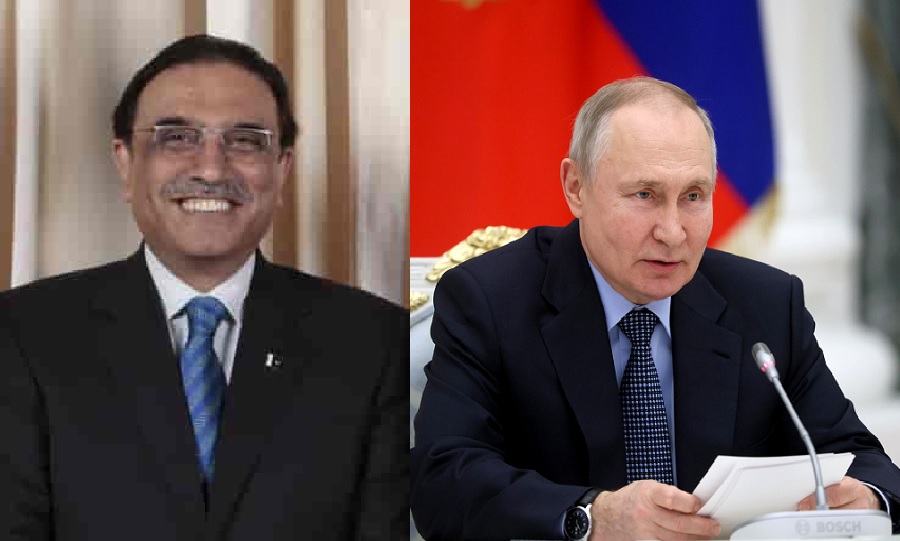 President Zardari Congratulates Putin on Election Victory, file photo