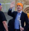 Pro-Khalistan Slogans Interrupt Canadian PM Trudeau's Speech, photo Dnews