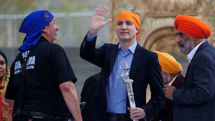 Pro-Khalistan Slogans Interrupt Canadian PM Trudeau's Speech, photo Dnews
