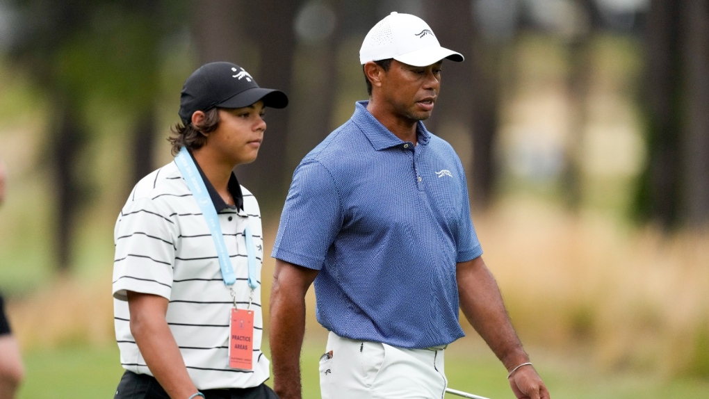 Charlie Woods Qualifies for First USGA Championship, Photo CTV Tigerwood