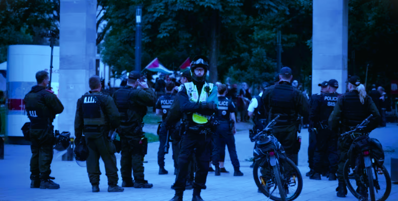 McGill Shuts Campus to Dismantle Pro-Palestinian Encampment, Photo Canada News